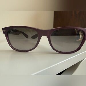 Ray-Ban New Wayfarer Sunglasses in Deep Purple